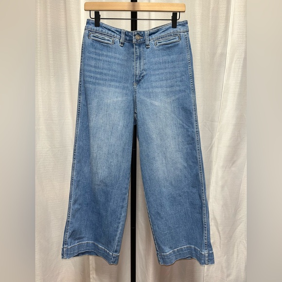 Oat New York Denim - Oat New York Jeans 4 Blue Denim Cotton Stretch High Rise Wide Leg | size 6/28